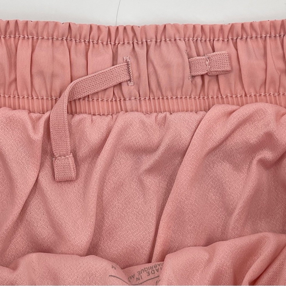 Nike Womens Dri-Fit “Tempo” Lined Draw String Running Shorts in Pink & Peach Med - Picture 6 of 7